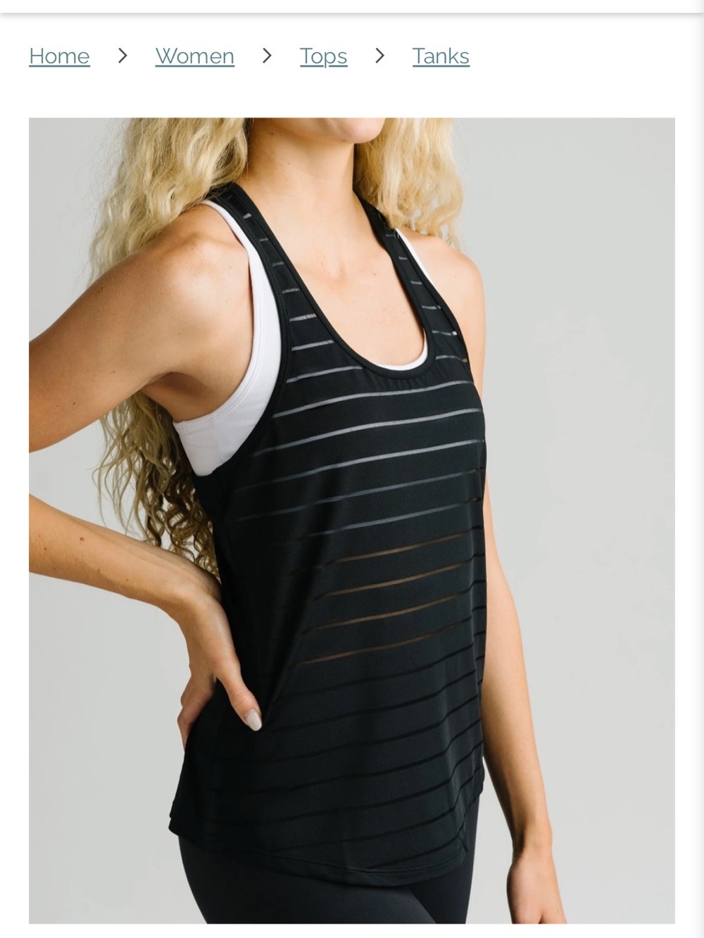 Zyia Active Black Havana Tank